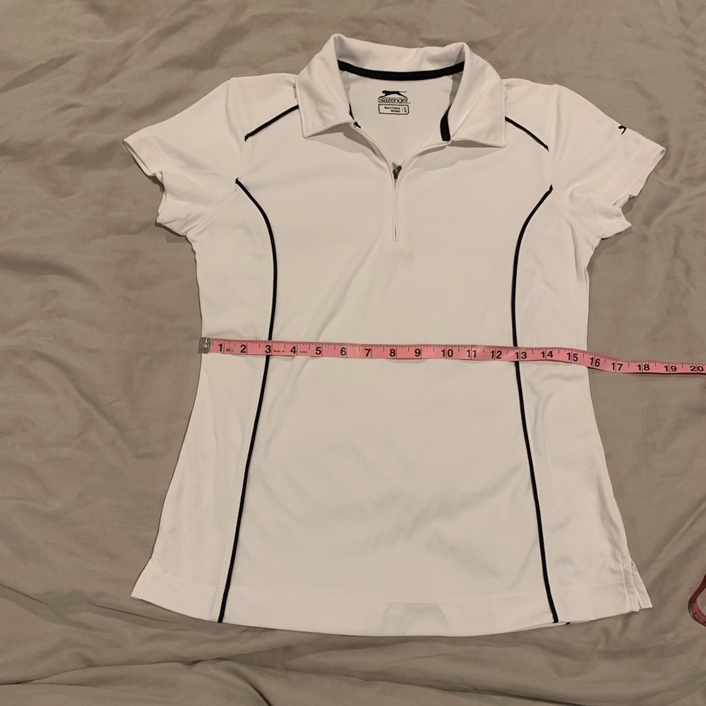 Slazenger Tech Golf Polo, Athletic Tee, Orange - Picture 12 of 13